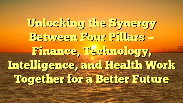 Unlocking the Synergy Between Four Pillars — Finance, Technology, Intelligence, and Health Work Together for a Better Future