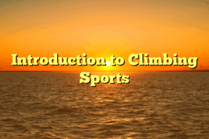 Introduction to Climbing Sports