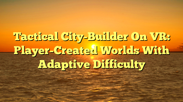 Tactical City-Builder On VR: Player-Created Worlds With Adaptive Difficulty