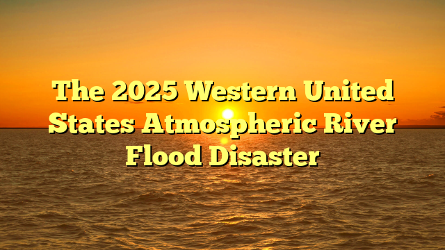 The 2025 Western United States Atmospheric River Flood Disaster